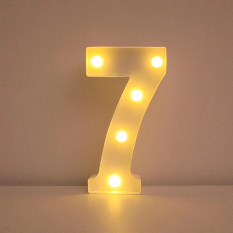 26 lámparas de letras INS viento digital modelado luz de atmósfera propuesta de boda fiesta de cumpleaños decoración de luces