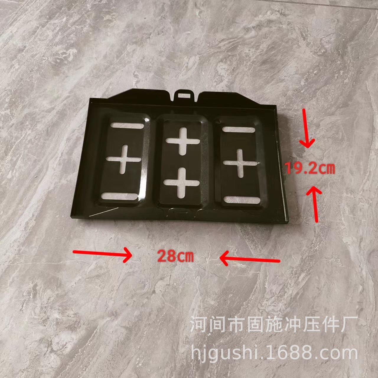 Factory in stock supply car battery fixed tray battery fixed bracket tray iron spray battery box