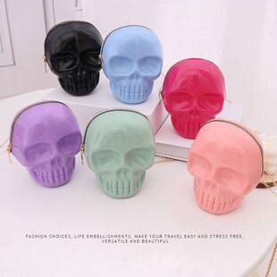 Bags Halloween Skull Bag 2025 New Stylish Stylish Creative Shoulder Bag Ins Women's Crossbody Small Round Bag
