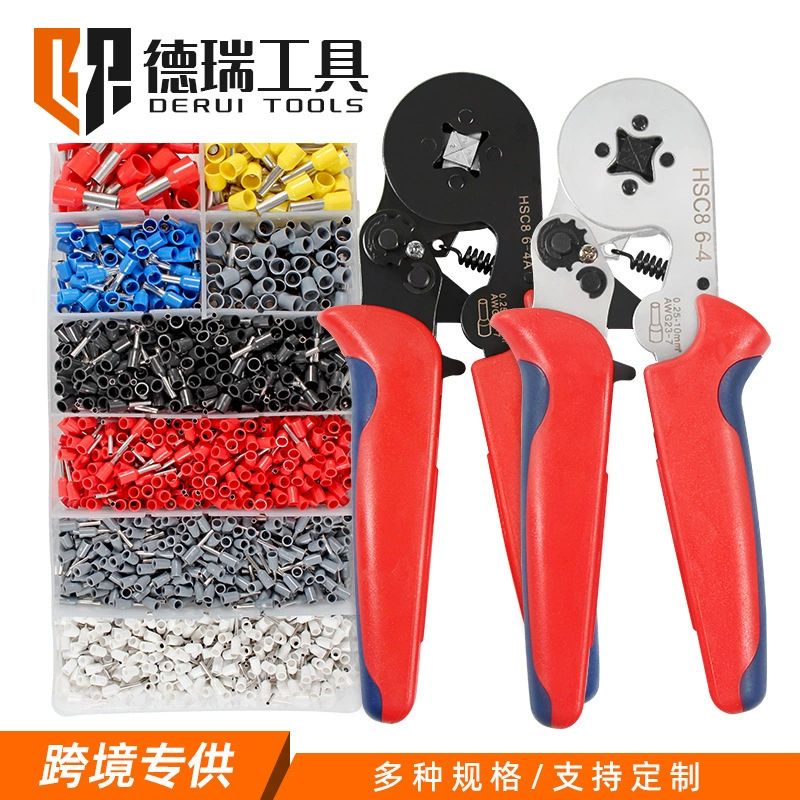 HSC8 6-4/6-6 VE обжимные клещи для трубчатых клемм игольчатые обжимные клещи обжимные клещи европейские обжимные клещи