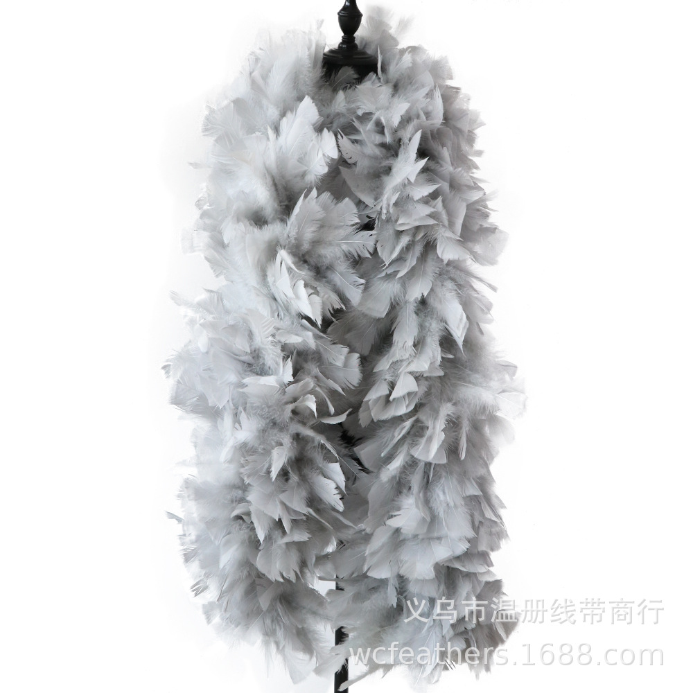 温册平板毛条羽毛拍摄道具T台走秀装饰羽毛条节日装扮服装辅料详情图15
