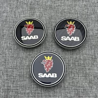 Подходит для колпака ступицы SAAB SAAB Shenbao, модифицированный колпак ступицы, крышка с логотипом в центре шины, крышка 63 мм