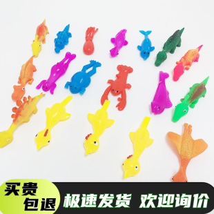 Ejection Little Dinosaur Finger Slingshot Kidsren's Soft Rubber Chick Toy Student Creative Decompression and Decompression Dinosaur Pull Music