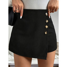 P 98304 Irregular hem shorts skirt ǰƬ������̿�ȹ�羳