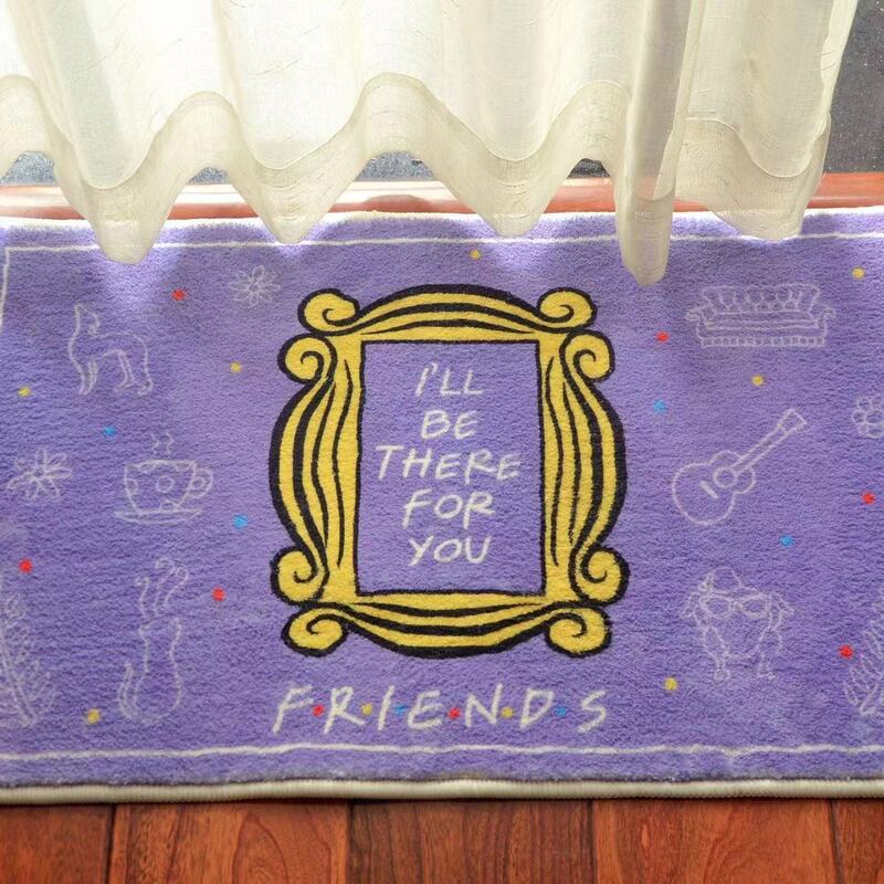 Friends Peripheral Purple Photo Frame Iwillbethereforyou Bedroom Room Blanket Floor Mat Carpet Bedside Blanket