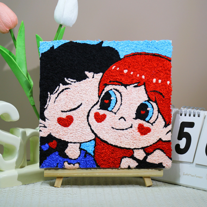 パルプ画diy材料バッグ手作り創意装飾画小学生充填画屋台半製品セット|undefined