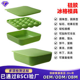 多种形状跨境新款冰格制冰模具家用硅胶冰格膜具易脱模冰格硅胶盒