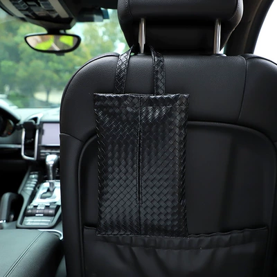 Leather Car Hanging Tissue Box | Car tissue box/set