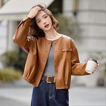 海宁全皮皮衣女2025新款休闲气质女士机车服高端绵羊皮女装外套潮