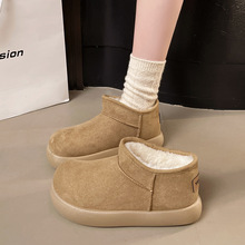 跨境大码情侣款小土豆棉鞋2025秋冬季防水防滑耐磨底保暖雪地靴女