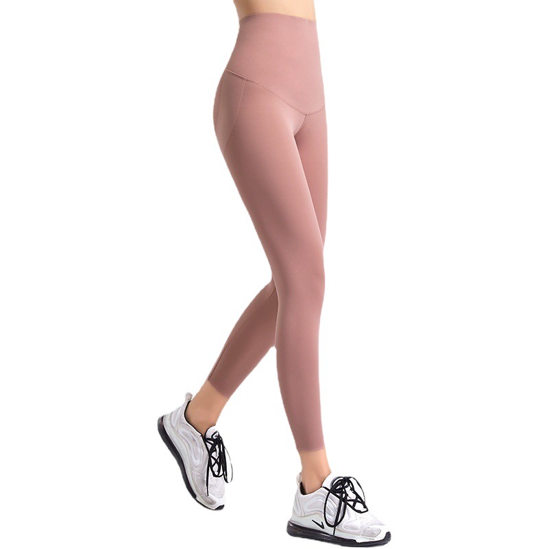 Pantalones de tiburón ropa exterior de mujer primavera y verano pantalones de yoga ajustados delgados cintura alta vientre contracción Levantamiento de cadera adelgazamiento fitness bottoming pantalones Barbie