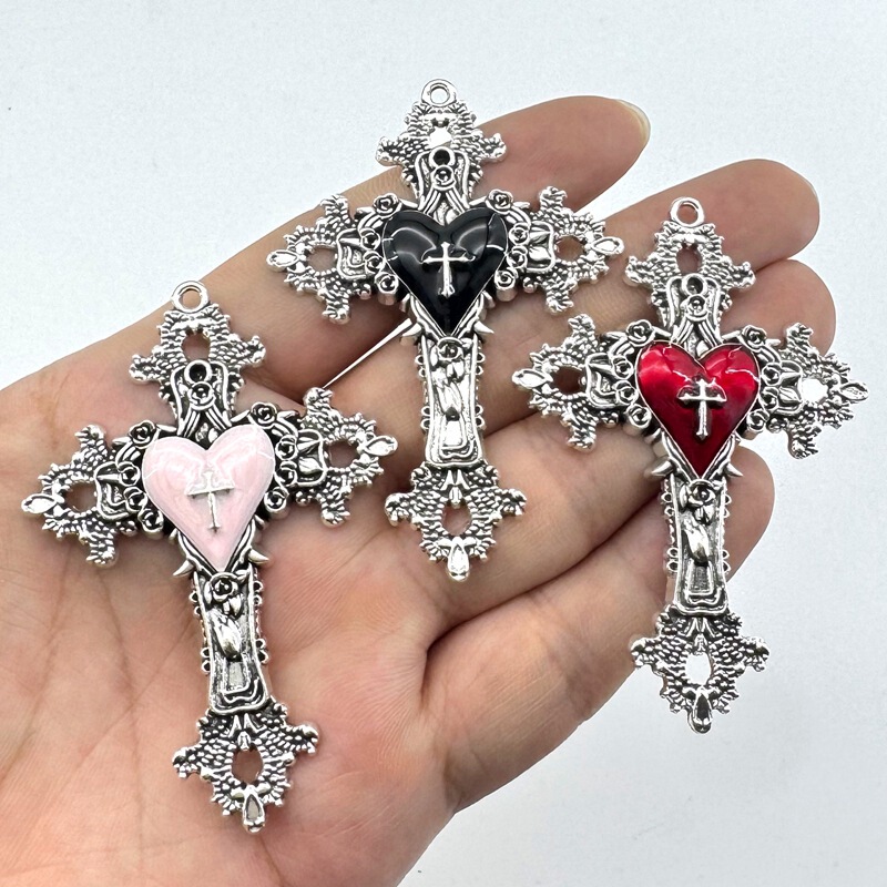 Dark Niche Design Ins European and American Style Pendant Cross Hot Girl Personality Punk Retro Style DIY Jewelry Accessories Dark Niche Design Ins European and American Style Pendant Cross Hot Girl Personality Punk Retro Style DIY Jewelry Accessories