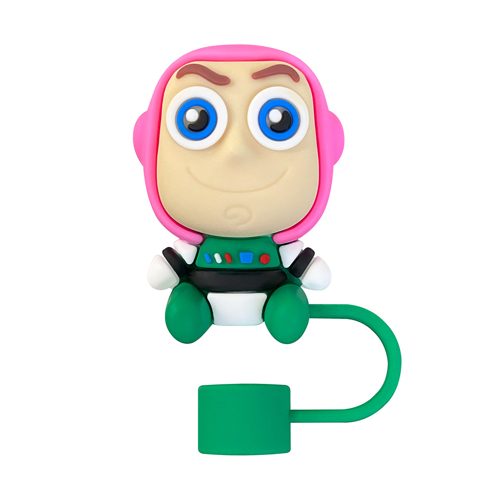 Calent Single Buzz Lightyear 10mm cubierta de cubierta de paja de goma suave cubierta de cubierta de paja Stanley cubierta de paja de polvo cubierta de paja