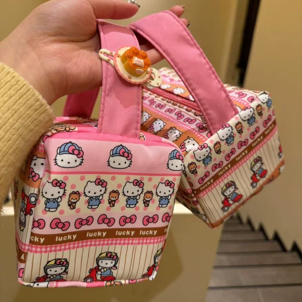 New Ins-Style Cat Storage Bag, Cartoon Makeup Bag, Portable Toiletry Bag for Travel, Three-Dimensional Travel Tote Bag, Cute Bag