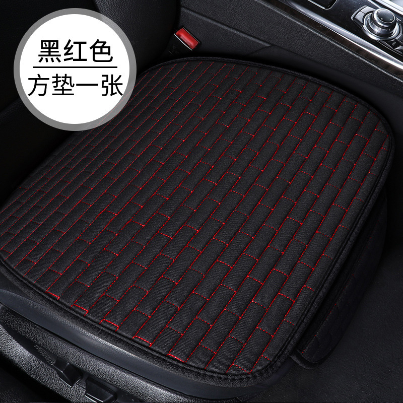 Cojín del asiento de coche conjunto de tres piezas de un solo coche base de respaldo coche conjunto completo cojín del asiento de lino cuatro estaciones cojín al por mayor image 13