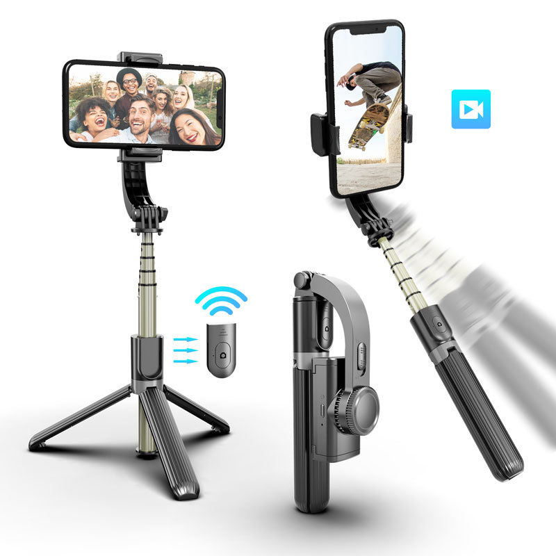 スマホ自撮り棒L08ジンバルスタビライザー手ブレ補正Bluetooth一体型三脚撮影スタンド自撮り器|undefined