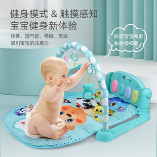 Baby Cross-Border Pedal Piano Baby Piano Fitness Frame Crawling Mat Blanket Newborn Boys and Girls Early Education Toys Wholesale