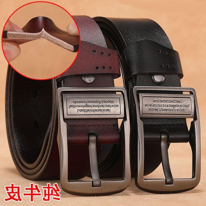 Men’s genuine leather luxury brand belt...