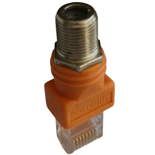 F female to 8P8C crystal head RJ45 crystal head to F female conversion adapter for monitoring cable use, custom-made