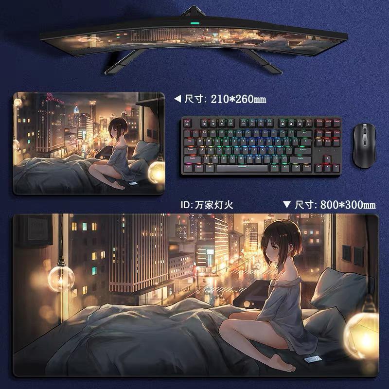 电竞鼠标垫大号高颜值二次元瓦////游戏鼠标垫|undefined