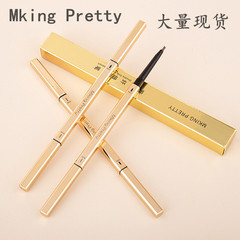 mking small gold chopsticks eyebrow pencil square tube extremely fine refill small gold bar double-ended eyebrow pencil long-lasting color for beginners