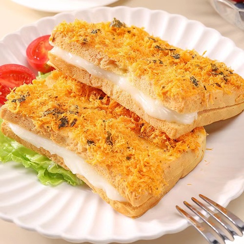 Seaweed and meat floss toast bread, full box breakfast snacks, filling night snacks, leisure food gift set, factory wholesale