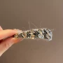 重工侧边时尚灰色一字夹