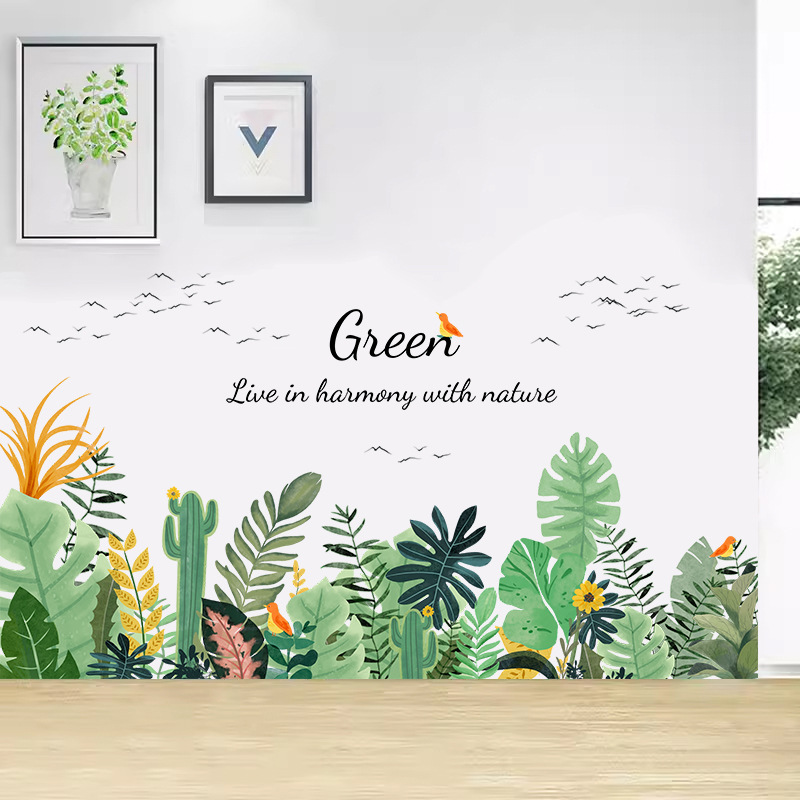 Plant Hole Repair Wall Stickers Decorative Custom Stickers Self-Adhesive Wall Background Wall Wallpaper Corner Covering Baseboards