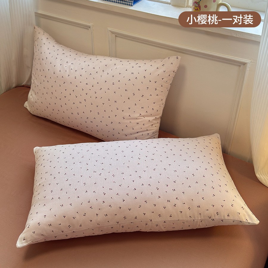 Funda de almohada de algodón de hilo de doble capa de algodón algodón 48cmx74cm dormitorio de estudiantes único 2025 nuevo núcleo de almohada cubierta interior
