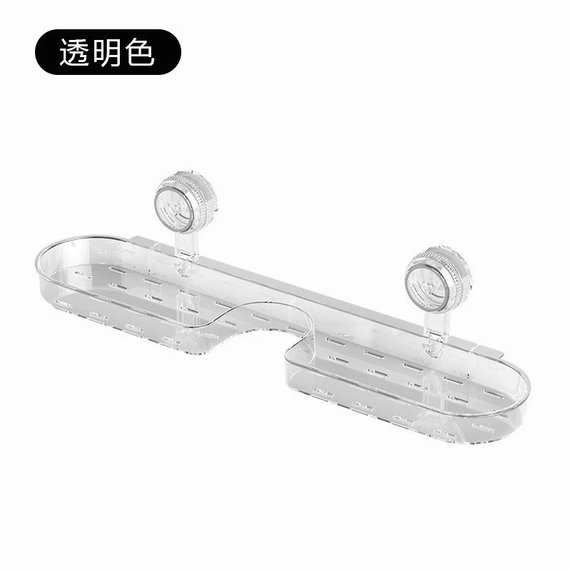 Suction cup faucet storage rack wall-mounted punch-free multi-functional home kitchen storage pool storage rack tray