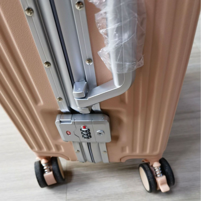 Maleta de marco de aluminio mujer202424 pulgadas rueda universal contraseña caja de tracción de embarque para niños bloqueo antirrobo