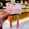 Children's Hanfu, hair accessory, hairpins with tassels, retro hairgrip