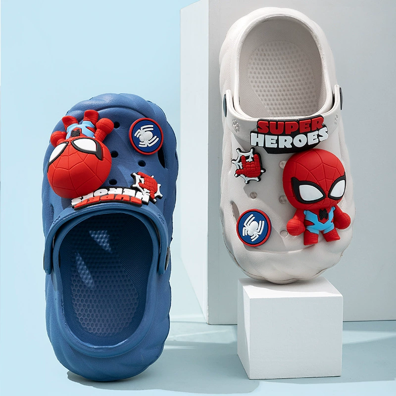 Оригинальные мультяшные детские летние тапочки в стиле Crocs нескользящая детская детская сумка для мальчиков закрытый носок