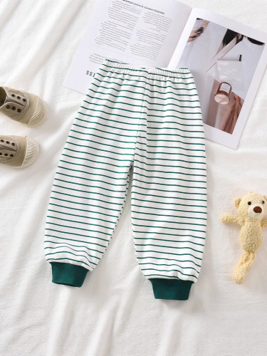 Children's Pants, 2025 New Pure Cotton, Unisex, Spring and Autumn Long Pants, Casual Pants for Boys and Girls, Can be Forwarded