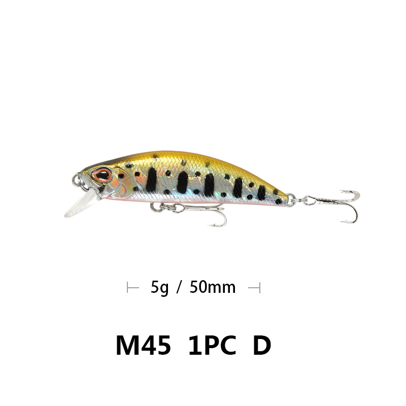 Small Sinking Minnow Lures  Hard Baits Bass Trout Fresh Water Fishing Lure