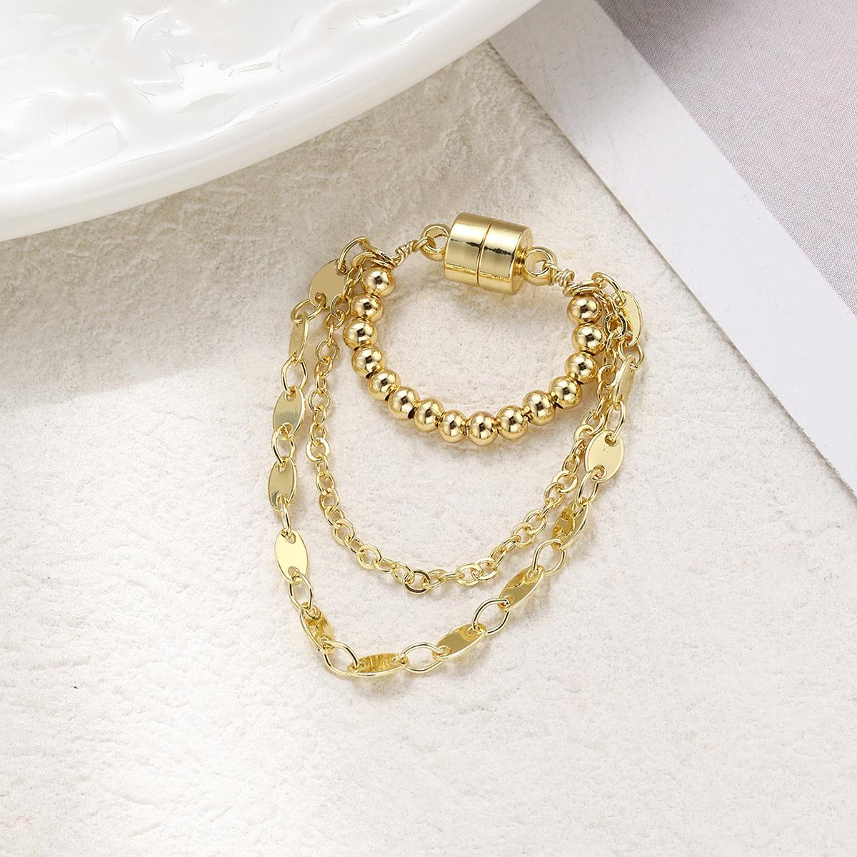 Ear Cuffs Classification 1 Piece Modern Style Geometric Imitation Pearl Iron Ear Cuffs