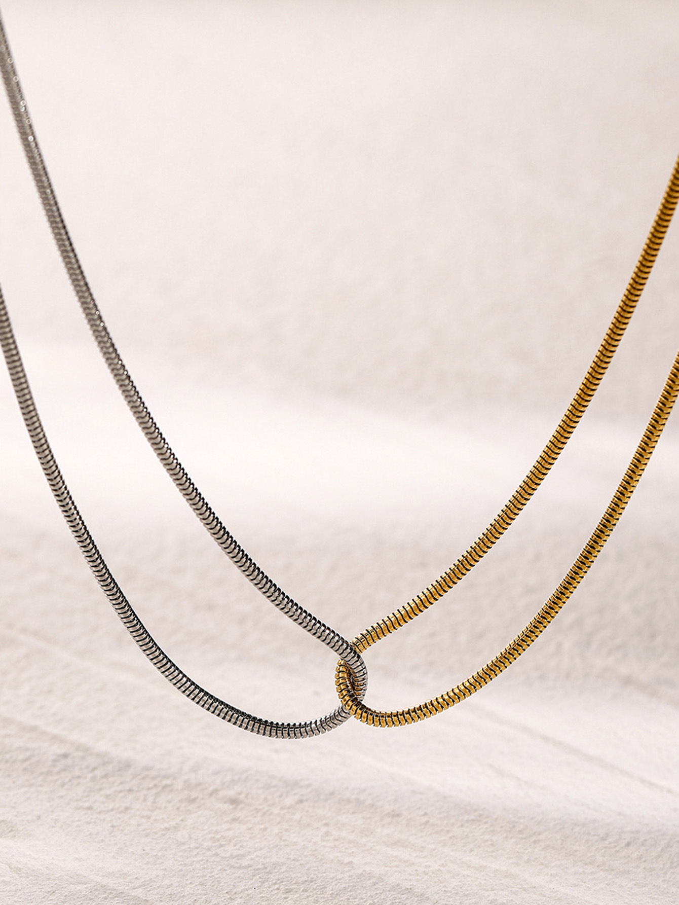 Alloy Chain Material snake chain Chain Type IG Style Commute Geometric Alloy Snake Chain Chain Necklaces Wholesale