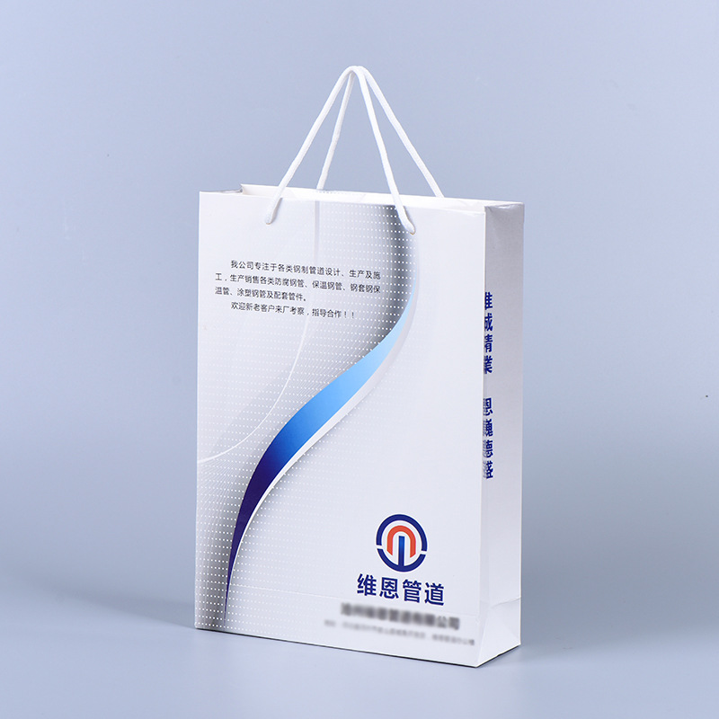 Manufactor paper bag Garment bag Colorful paper bag with LOGO Bag White card Paper bags