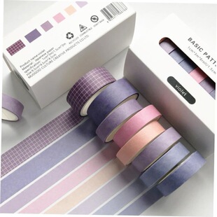 8pcs/lot Fall Rainbow Masking Washi Tape Set Crafts ���~�z��