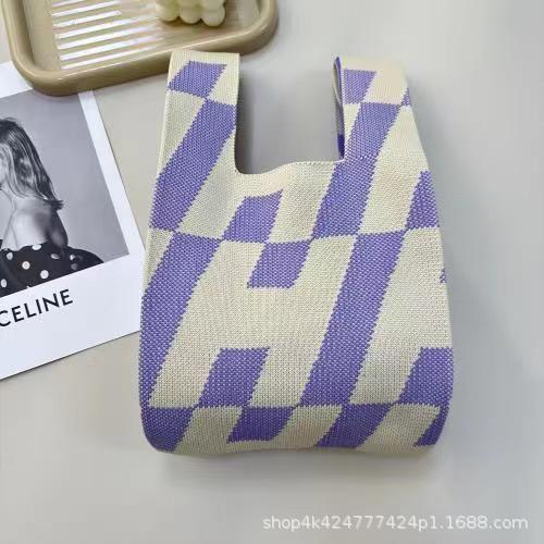 INS nuevo bolso de mujer bolso de mano bolso de punto bolso de gran capacidad bolso de hombro bolso de cubo