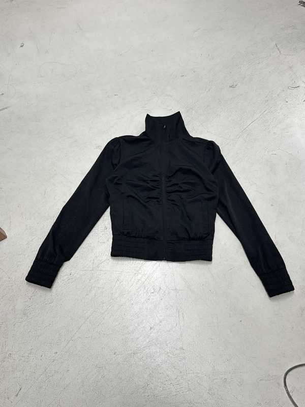 工装风纯色褶皱夹克外套亚马逊秋季新品立领口袋宽松显瘦潮酷外套|undefined