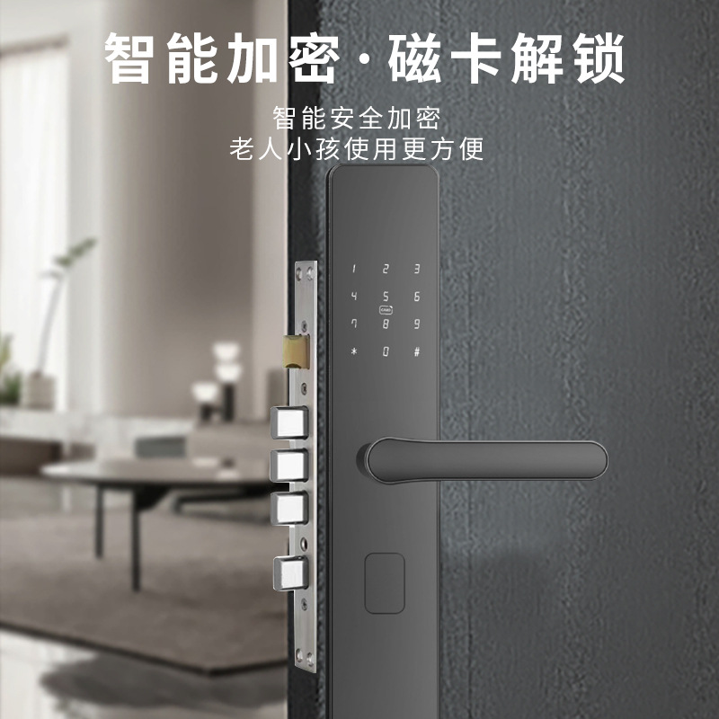 Cerradura inteligente con huella digital y contraseña, para hotel o hogar