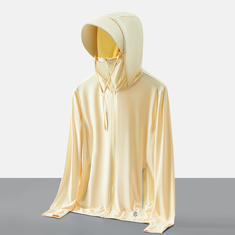 Summer Ice Silk Sun Protection Clothing Customized for Men Large Size Super Elastic Breathable Sun Protection Clothing Outdoor Fishing Jacket Sun Protection Shirt for Women