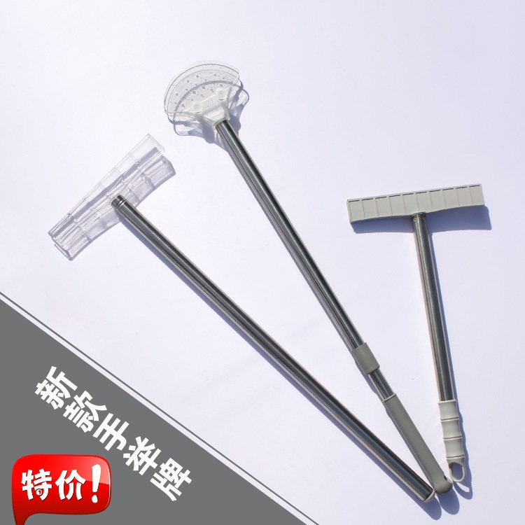 亚克力伸缩杆透明手举牌不锈钢手举牌夹子活动领队牌引导接机牌杆