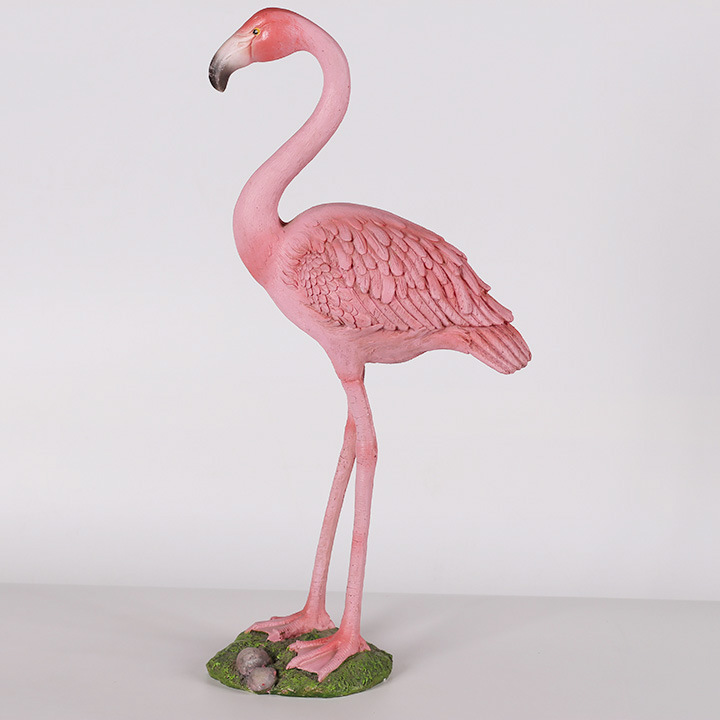 Simulated Resin Sculpture Flamingo Animal Sculpture Flamingo Decoration Indoor and Outdoor Beautiful Manufacturer Customization