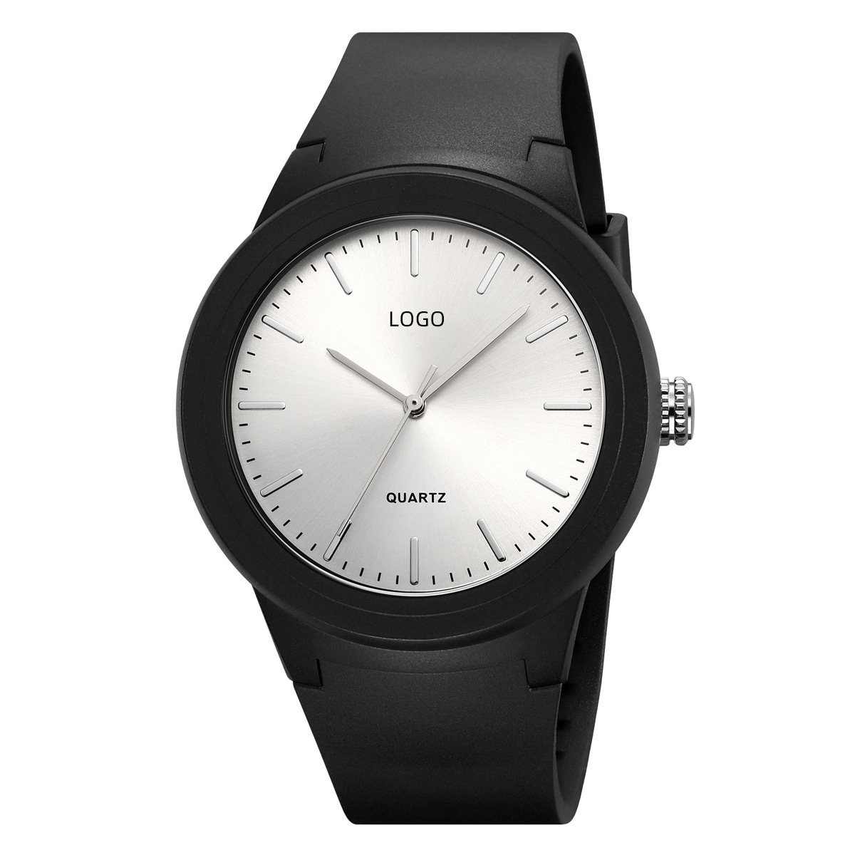 Moda coreana simple reloj blanco para hombres 50 metros reloj de cuarzo impermeable fábrica personalizada profesional image 5