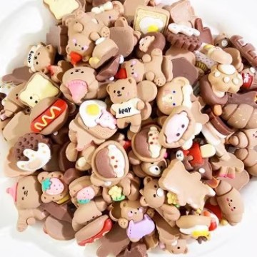 10개의 랜덤 브라운 핫 스타일 패치