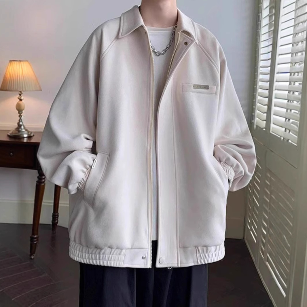 Chaqueta de gamuza guapa de alta gama de otoño