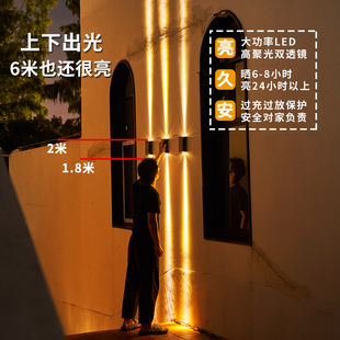 ✅ Outdoor Wall Lamp Solar Garden Lamp Garden Villa Wall Spotlight Gate Home Outdoor Waterproof Wall Washer