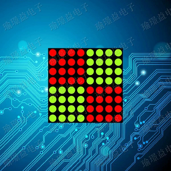 Светодиодный решеточный модуль F3.75 8*8 красный пул зеленый двухцветный 1588AHG1588BHG